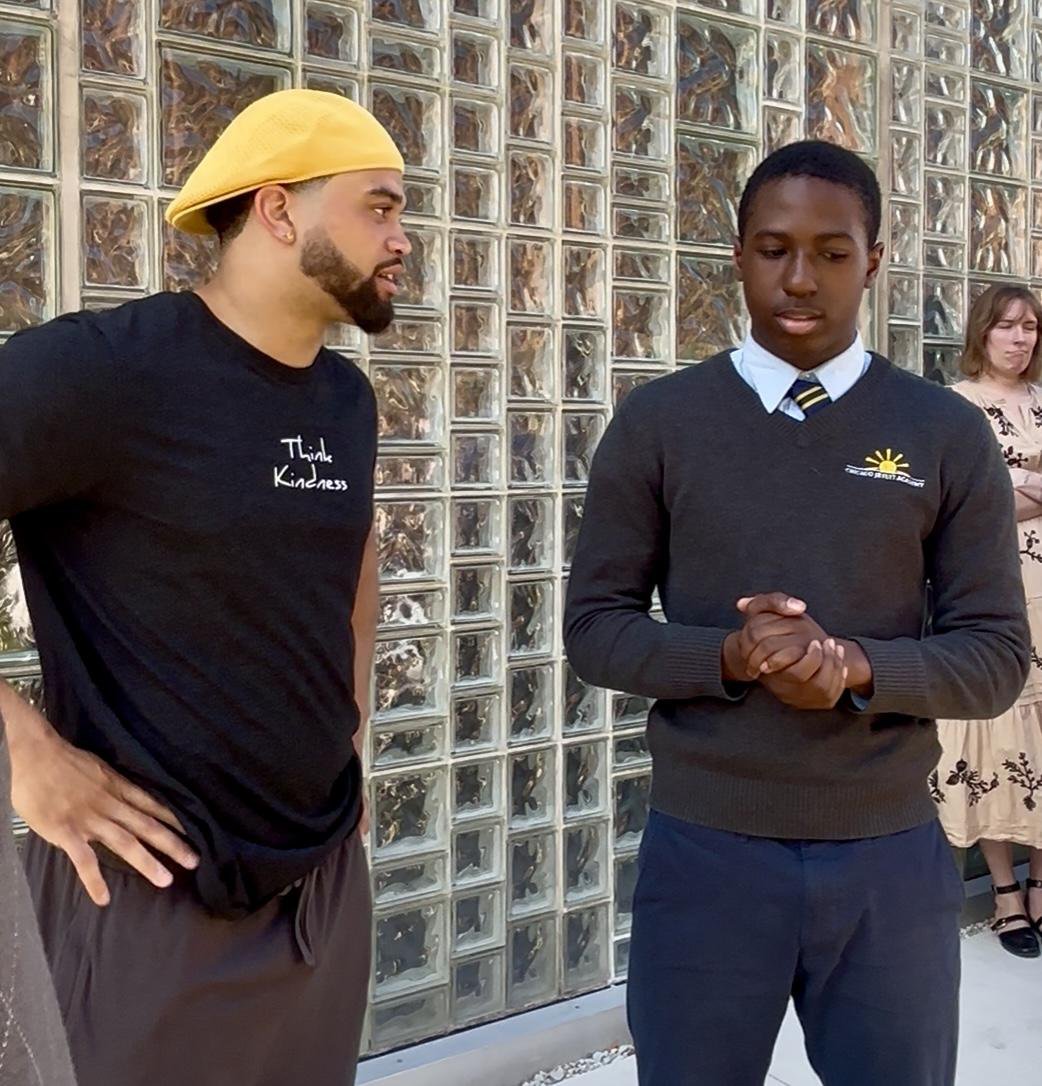 A student at a Think Kindness event